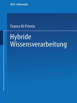 cover image of Hybride Wissensverarbeitung